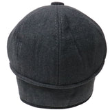 Charcoal Ivy Cap Gatsby Newsboy Cabbie Winter Warm Hat with Ears Flap Protection