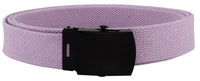 Lavenda Adjustable Canvas Military Web Belt With Metal Buckle 32" to 72"