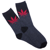 6 PAIRS Marijuana Weed Cannabis Potleaf 420 Rasta Crew Length Socks