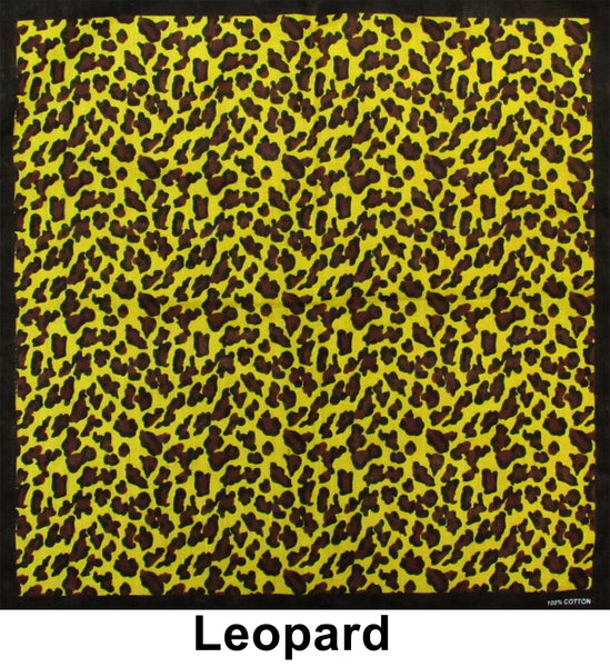 Leopard Art Print Designs Cotton Bandana