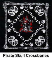 Pirate Skull Crossbones Designs Cotton Bandana