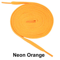 Neon Orange Flat Athletic Sneaker 27 36 45 54 63 Inch Shoelaces