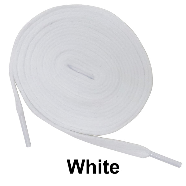 White Flat Athletic Sneaker 27 36 45 54 63 Inch Shoelaces