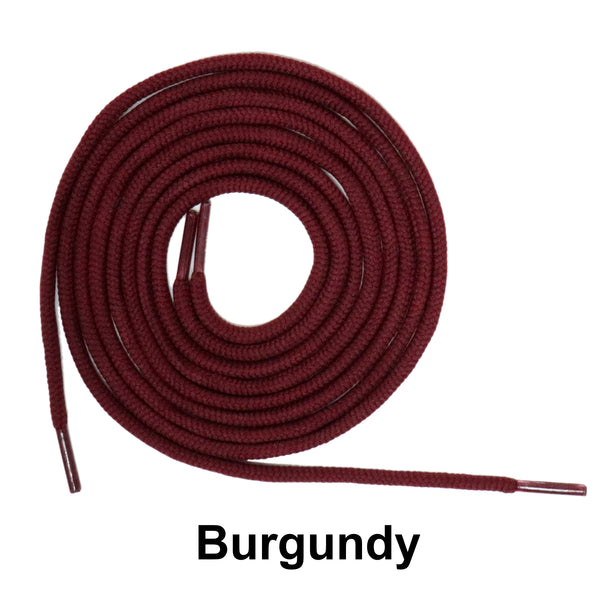 Burgundy Round Athletic Sneaker 27 36 45 54 63 Inch Shoelaces