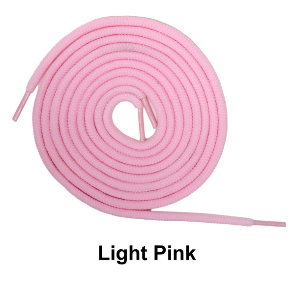 Light Pink Round Athletic Sneaker 27 36 45 54 63 Inch Shoelaces