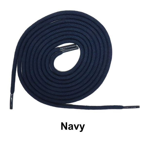Navy Round Athletic Sneaker 27 36 45 54 63 Inch Shoelaces