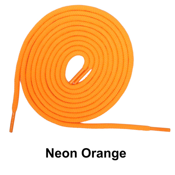 Neon Orange Round Athletic Sneaker 27 36 45 54 63 Inch Shoelaces