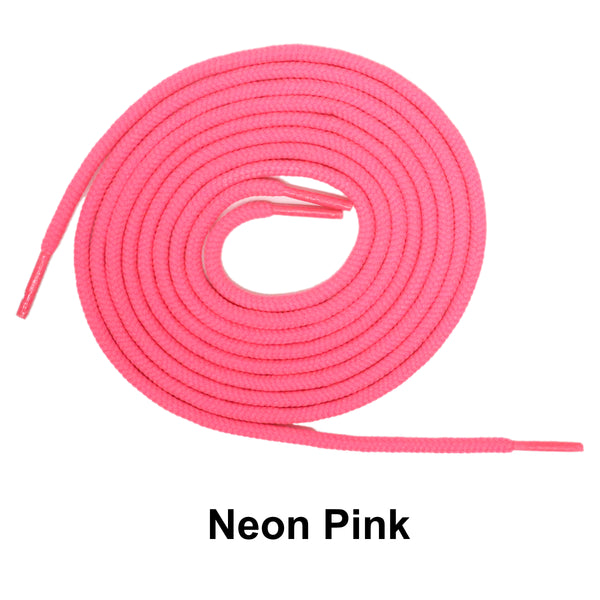 Neon Pink Round Athletic Sneaker 27 36 45 54 63 Inch Shoelaces