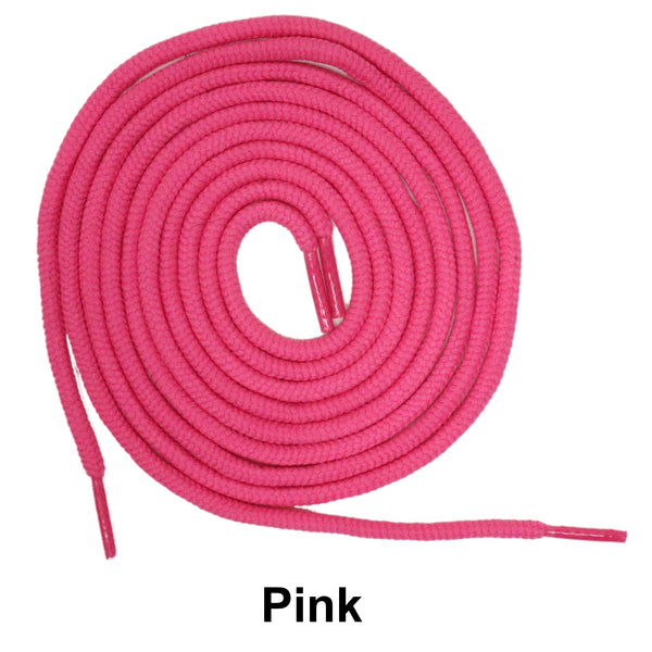 Pink Round Athletic Sneaker 27 36 45 54 63 Inch Shoelaces