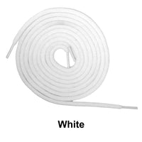 White Round Athletic Sneaker 27 36 45 54 63 Inch Shoelaces