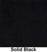 Solid Black Print Cotton Bandana (22 inches x 22 inches)