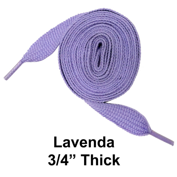 Lavenda Thick 3/4" Width Flat Athletic Sneaker 54 Inch Shoelaces