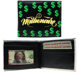 I am a Millionaire $$$ Leather Bi-Fold Bifold Wallet
