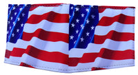 Waving USA Flag United States Leather Bi-Fold Bifold Wallet