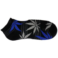 6 PAIRS Marijuana Weed Cannabis Gray Low Cut No Show Socks